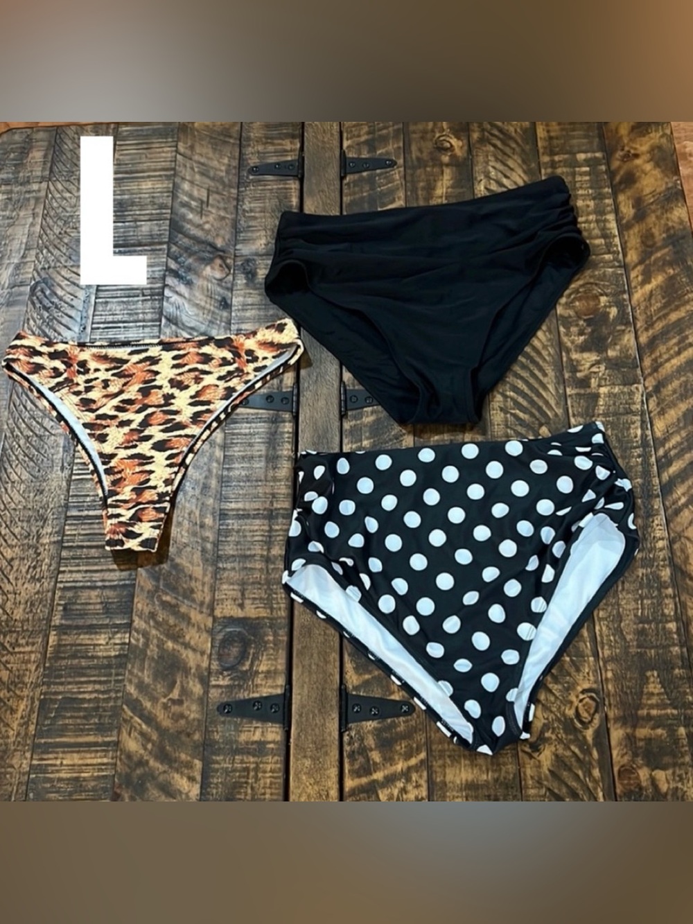 3 lot of swim suit bottoms size large bundle